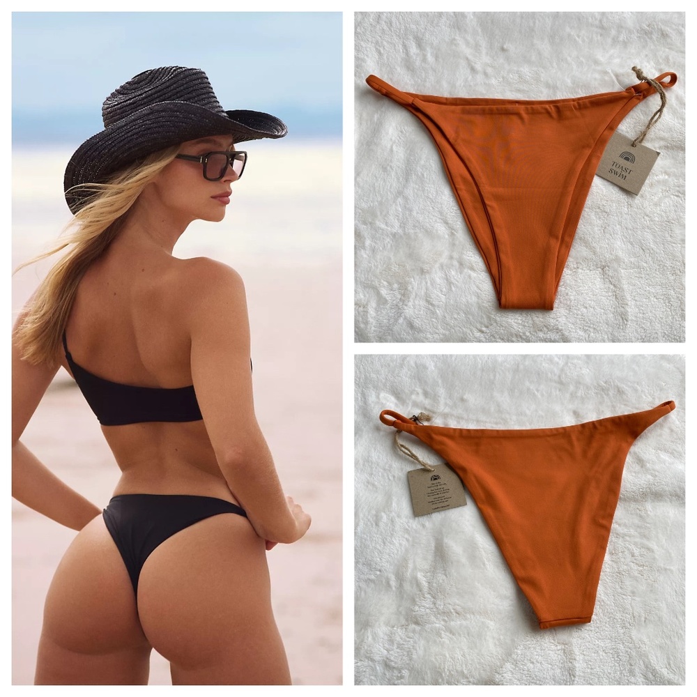 Free People x Toast Swim Signature String bikini bottom nwt 14770